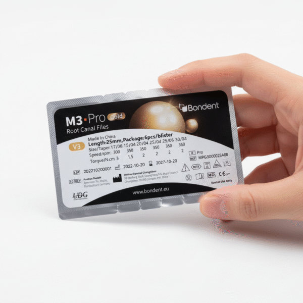 مبارد Bondent M3 Pro Gold – NiTi Endodontic Rotary Files, 25mm