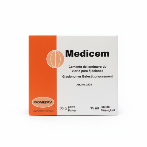 اسمنت الصاق Medicem: (Glass Ionomer Cement)
​التثبيت الألماني الموثوق الذي يمنحك الحماية الإضافية!