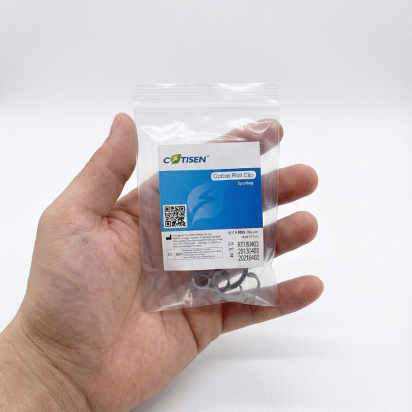 COTISEN حامل اللفافات الفموي – مثبت لفائف القطن للتحكم بالرطوبة بتصميم طبي مرن
