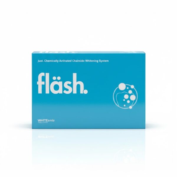fläsh – نظام تبييض ليزري الأسنان داخل العيادة بالتنشيط الكيميائي من WHITEsmile